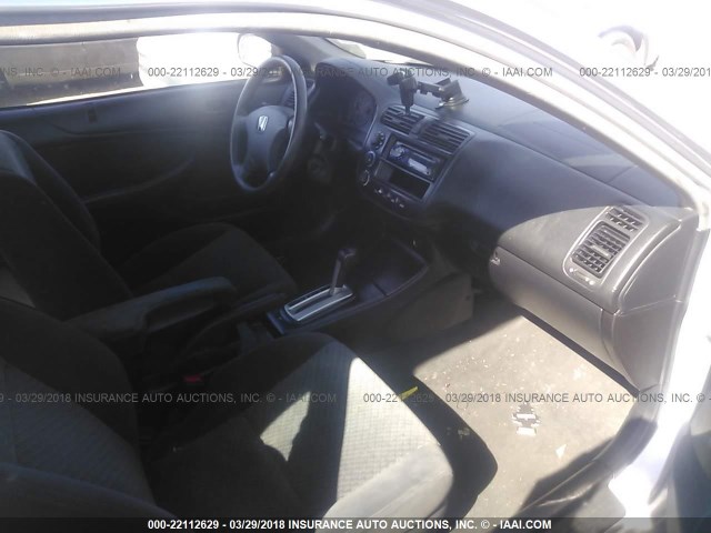 1HGEM22155L004743 - 2005 HONDA CIVIC DX VP SILVER photo 5