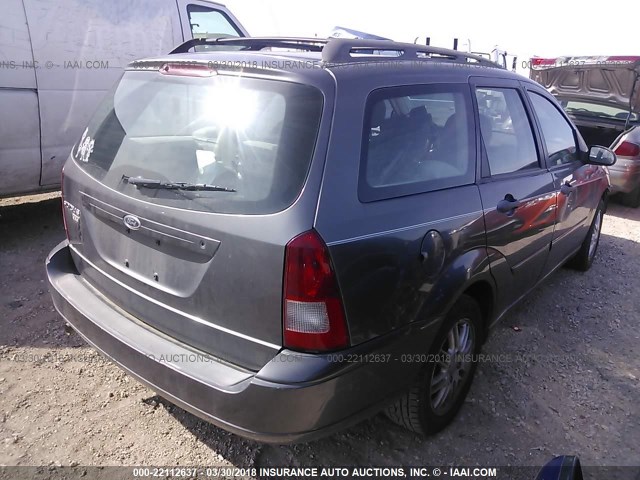 1FAFP36N67W139864 - 2007 FORD FOCUS ZXW/S/SE/SES GRAY photo 4