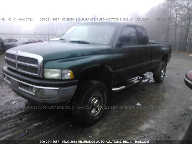 1B7KF23Z6XJ653059 - 1999 DODGE RAM 2500 GREEN photo 2