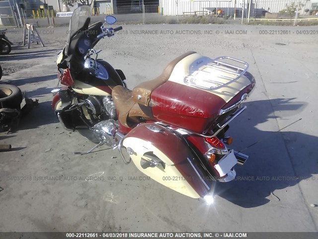 56KTRAAA6F3321235 - 2015 INDIAN MOTORCYCLE CO. ROADMASTER RED photo 3