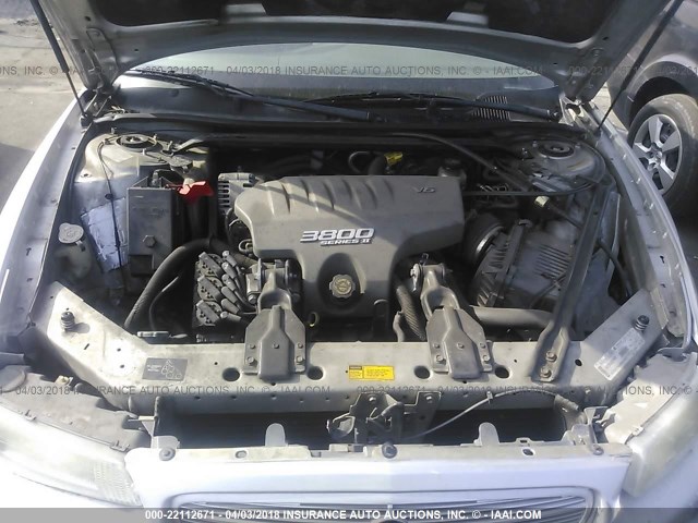 2G4WB52K711146980 - 2001 BUICK REGAL LS 银色 照片 10