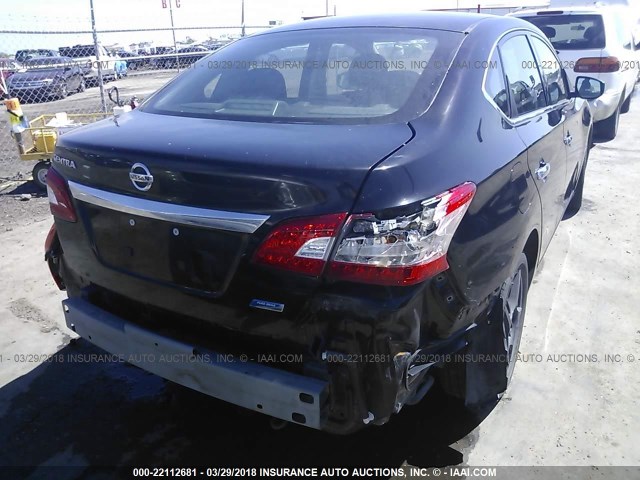 3N1AB7APXEY209104 - 2014 NISSAN SENTRA S/SV/SR/SL BLACK photo 6