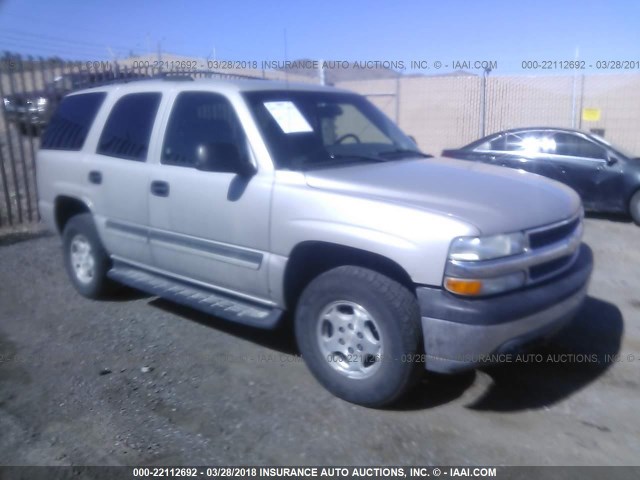 1GNEK13VX4J309771 - 2004 CHEVROLET TAHOE K1500 SILVER photo 1