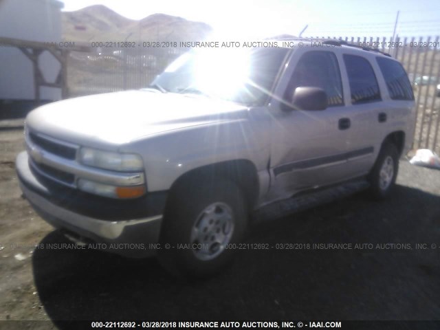 1GNEK13VX4J309771 - 2004 CHEVROLET TAHOE K1500 SILVER photo 2