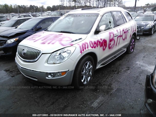 5GAER23D99J123519 - 2009 BUICK ENCLAVE CXL Blanc photo 2