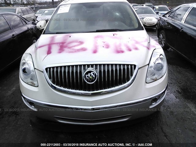 5GAER23D99J123519 - 2009 BUICK ENCLAVE CXL Blanc photo 6