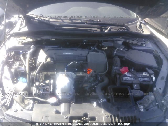 1HGCR2F52HA122657 - 2017 HONDA ACCORD SPORT ნაცრისფერი ფოტო 10