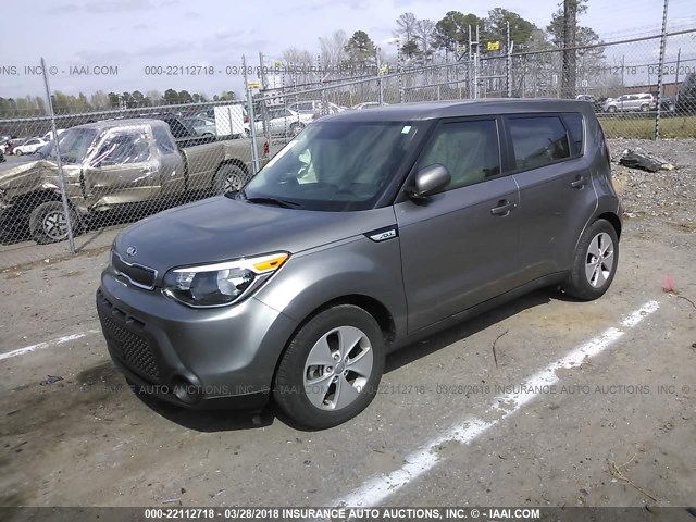 KNDJN2A2XG7367524 - 2016 KIA SOUL GRAY photo 2