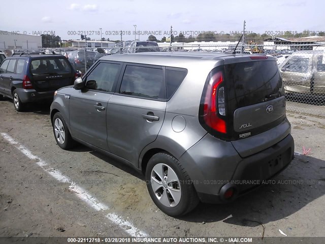 KNDJN2A2XG7367524 - 2016 KIA SOUL GRAY photo 3