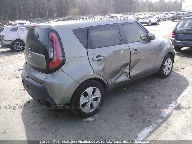 KNDJN2A2XG7367524 - 2016 KIA SOUL GRAY photo 4