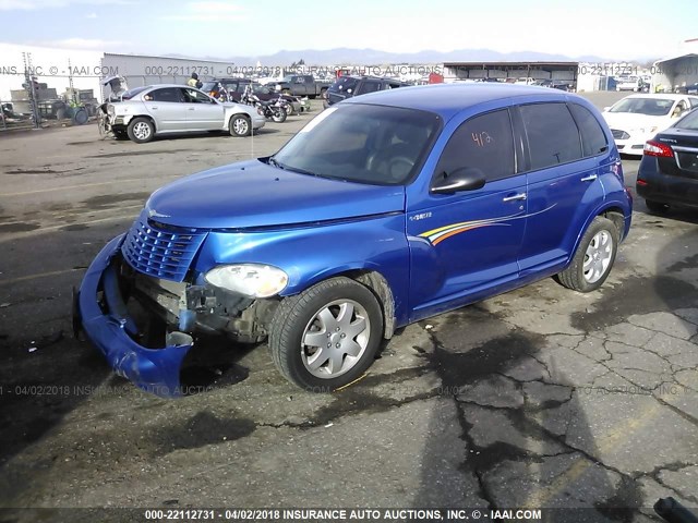 3C4FY58B53T562568 - 2003 CHRYSLER PT CRUISER TOURING BLUE photo 2