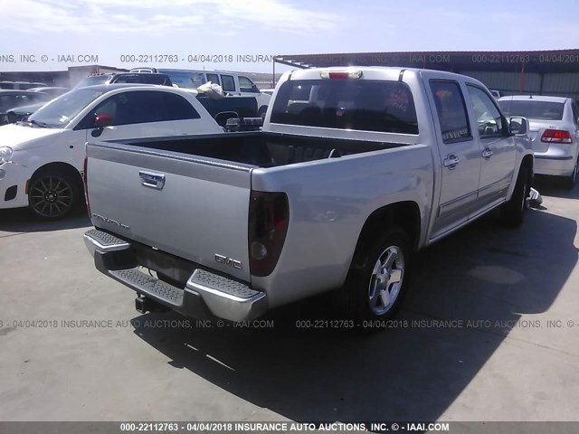 1GTD5MF94C8114279 - 2012 GMC CANYON SLE SILVER photo 4