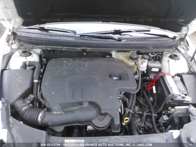 1G1ZE5E00CF354805 - 2012 CHEVROLET MALIBU LTZ 白色 照片 10