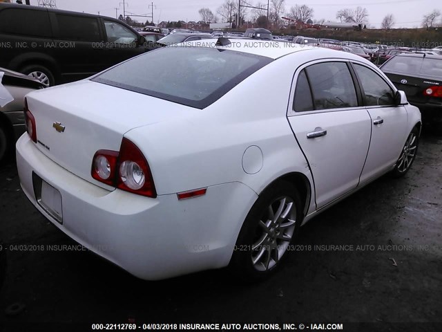 1G1ZE5E00CF354805 - 2012 CHEVROLET MALIBU LTZ 白色 照片 4
