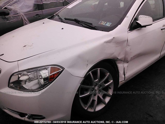 1G1ZE5E00CF354805 - 2012 CHEVROLET MALIBU LTZ 白色 照片 6