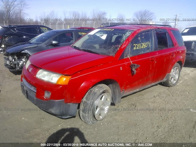 5GZCZ63445S835730 - 2005 SATURN VUE RED photo 2