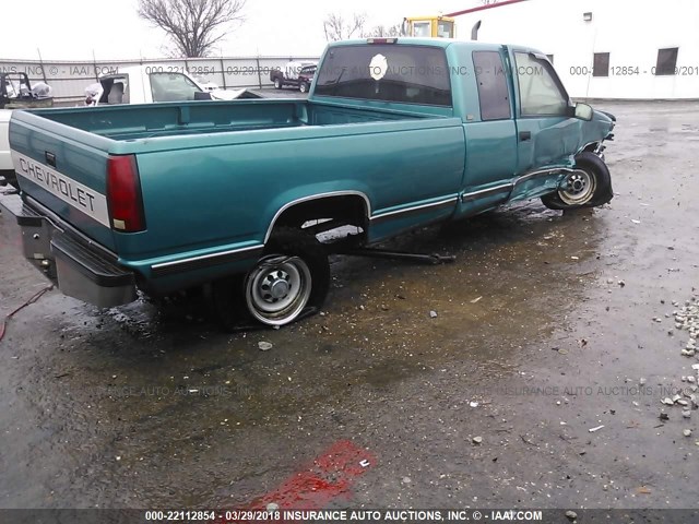 1GCGC29K9SE137630 - 1995 CHEVROLET GMT-400 C2500 GREEN photo 4