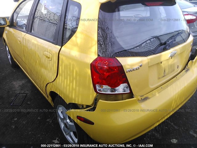 KL1TD66687B786796 - 2007 CHEVROLET AVEO LS YELLOW photo 3