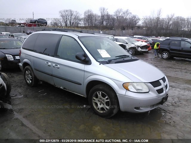 1D4GP45R24B566005 - 2004 DODGE CARAVAN SXT SILVER photo 1