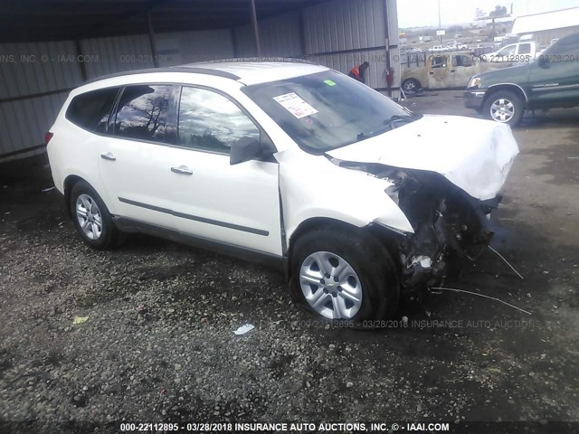 1GNKVFEDXBJ309794 - 2011 CHEVROLET TRAVERSE LS WHITE photo 1