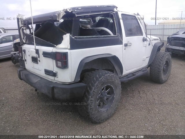 1C4AJWAG0DL510109 - 2013 JEEP WRANGLER SPORT WHITE photo 4