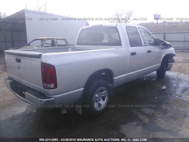 1D7HA18K56J161738 - 2006 DODGE RAM 1500 ST SILVER photo 4