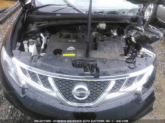 JN8AZ1MW9EW503002 - 2014 NISSAN Murano S/SL/SV/LE BLACK photo 10