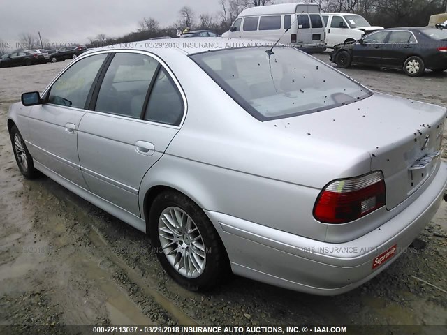 WBADT63492CH96923 - 2002 BMW 530 I AUTOMATIC SILVER photo 3