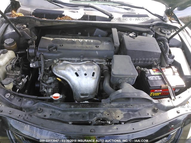 4T1BE46K37U689279 - 2007 TOYOTA CAMRY NEW GENERAT CE/LE/XLE/SE BLACK photo 10