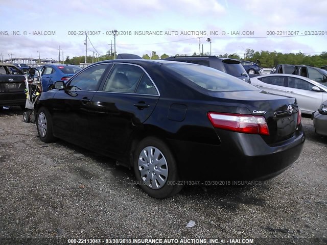 4T1BE46K37U689279 - 2007 TOYOTA CAMRY NEW GENERAT CE/LE/XLE/SE BLACK photo 3