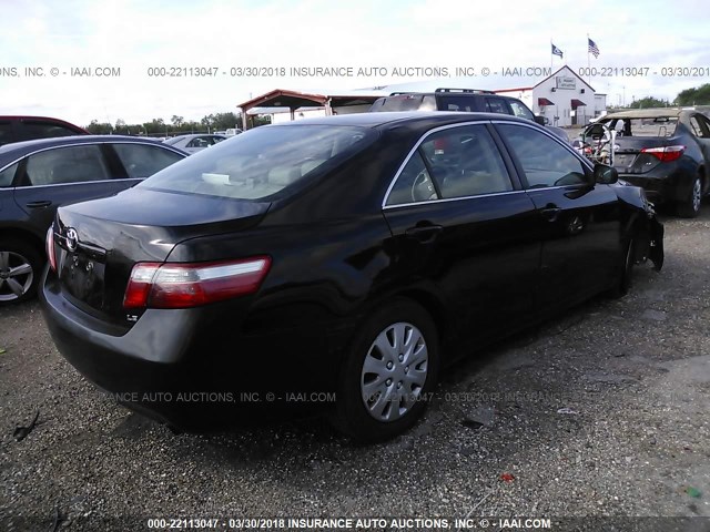 4T1BE46K37U689279 - 2007 TOYOTA CAMRY NEW GENERAT CE/LE/XLE/SE BLACK photo 4