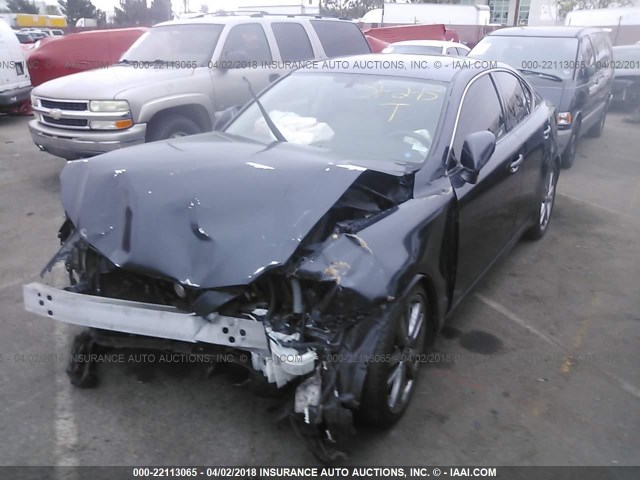 JTHBK262285076730 - 2008 LEXUS IS 250 GRAY photo 2