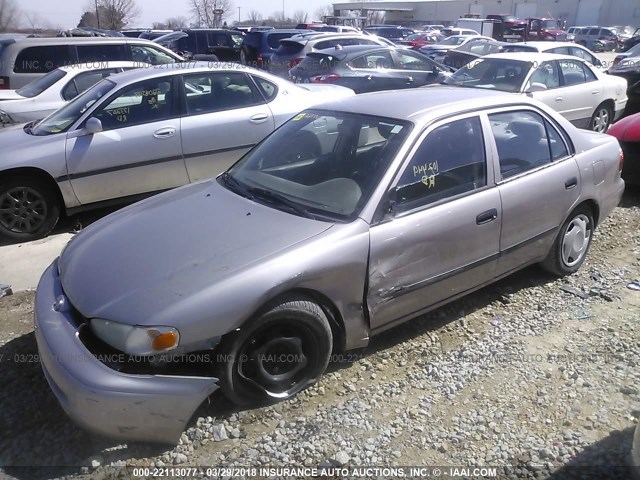 1Y1SK5285YZ422657 - 2000 CHEVROLET GEO PRIZM LSI BEIGE photo 2