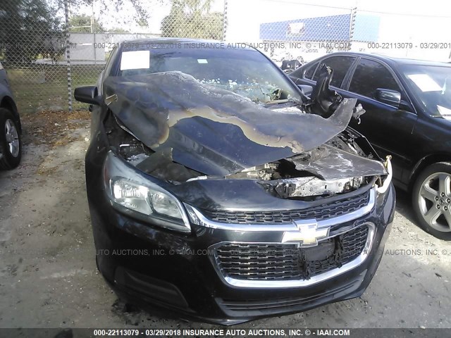 1G11B5SL0EF122020 - 2014 CHEVROLET MALIBU LS BLACK photo 6