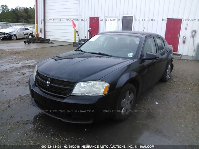 1B3CC4FB6AN186914 - 2010 DODGE AVENGER SXT BLACK photo 2