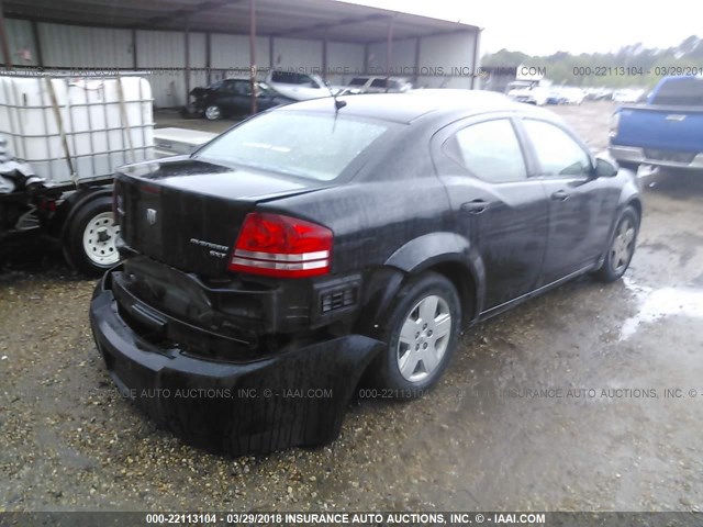 1B3CC4FB6AN186914 - 2010 DODGE AVENGER SXT BLACK photo 4