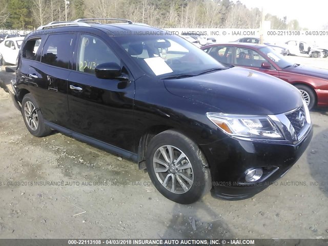 5N1AR2MN3FC721038 - 2015 NISSAN PATHFINDER S/SV/SL/PLATINUM 黑色 照片 1