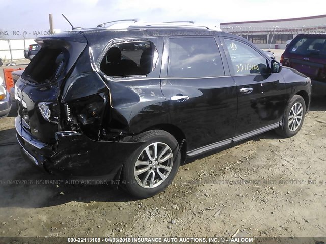 5N1AR2MN3FC721038 - 2015 NISSAN PATHFINDER S/SV/SL/PLATINUM 黑色 照片 4