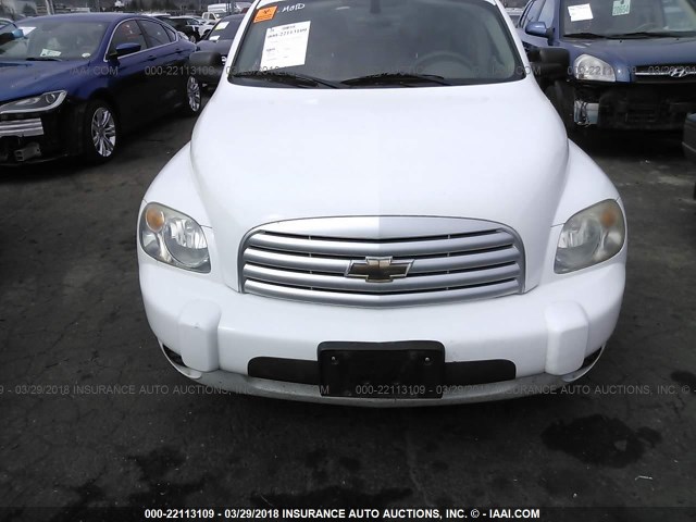 3GNDA13D16S577745 - 2006 CHEVROLET HHR LS WHITE photo 6