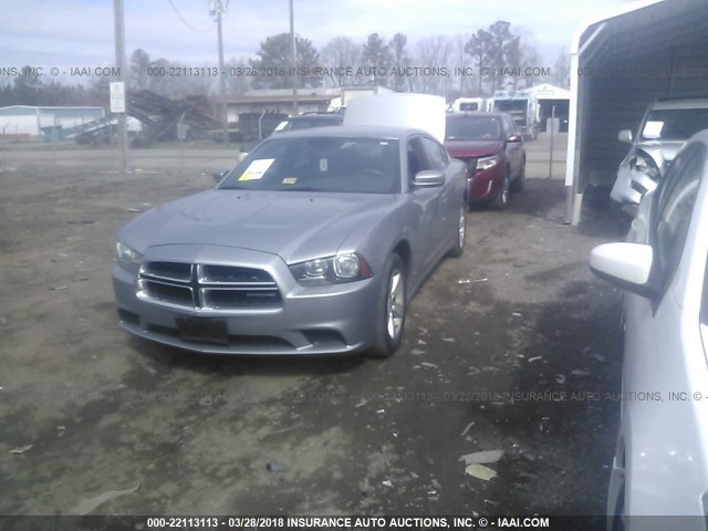2B3CL3CG9BH562350 - 2011 DODGE CHARGER GRAY photo 2