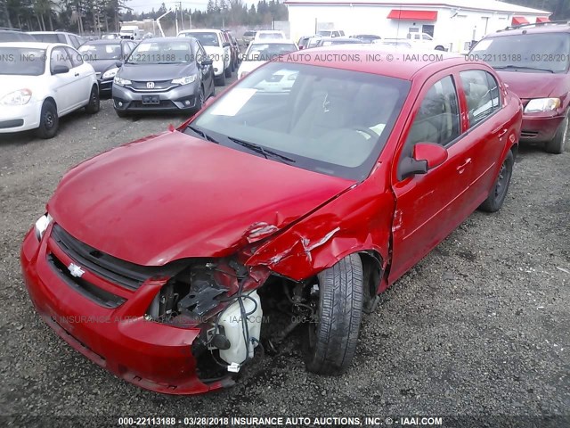 1G1AL55F577116018 - 2007 CHEVROLET COBALT LT RED photo 2