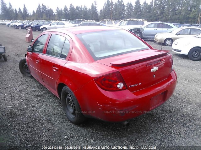 1G1AL55F577116018 - 2007 CHEVROLET COBALT LT RED photo 3