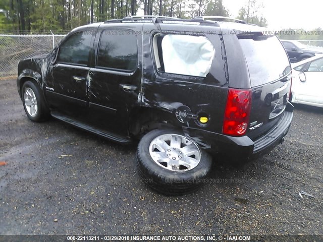 1GKS1AE04CR286136 - 2012 GMC YUKON SLE BLACK photo 3