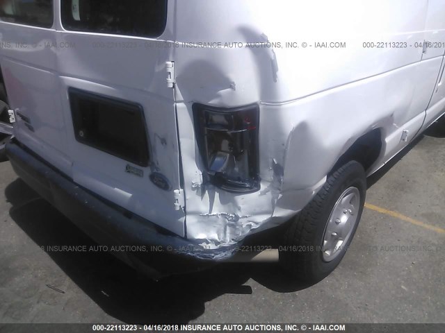 1FTNE1EW0CDA60111 - 2012 FORD ECONOLINE E150 VAN WHITE photo 6