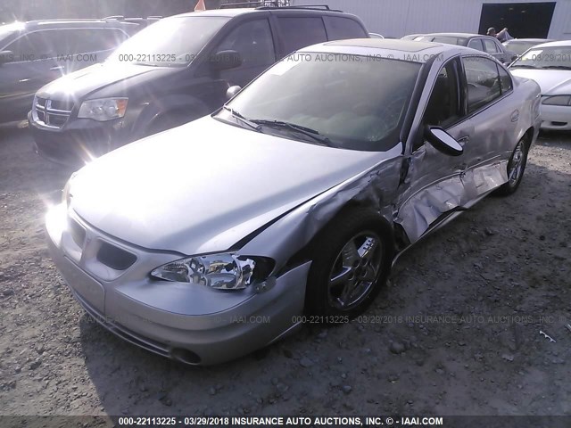 1G2NF52E14M554242 - 2004 PONTIAC GRAND AM SE1 SILVER photo 2