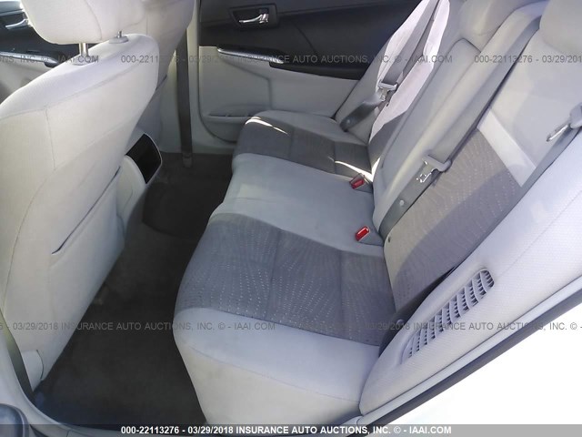 4T1BD1FK1CU017491 - 2012 TOYOTA CAMRY HYBRID/LE/XLE 白色 照片 8