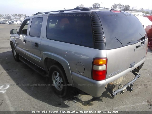 3GNFK16T9YG177964 - 2000 CHEVROLET SUBURBAN K1500 TAN photo 3