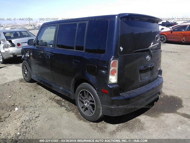 JTLKT324964091275 - 2006 TOYOTA SCION XB BLUE photo 3
