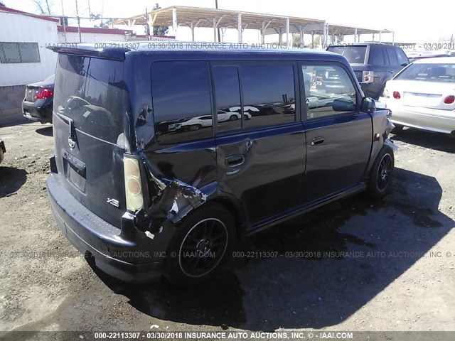 JTLKT324964091275 - 2006 TOYOTA SCION XB BLUE photo 4