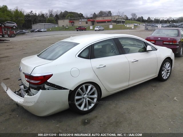 1G4PR5SK5D4150213 - 2013 BUICK VERANO CONVENIENCE WHITE photo 4